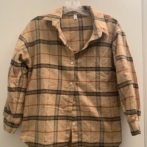Buttoned Plaid Shirt